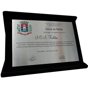 Placa de cidadão honorário – M15