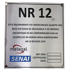 Placa de identificação – M12