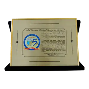 Placa de homenagem personalizada – M24